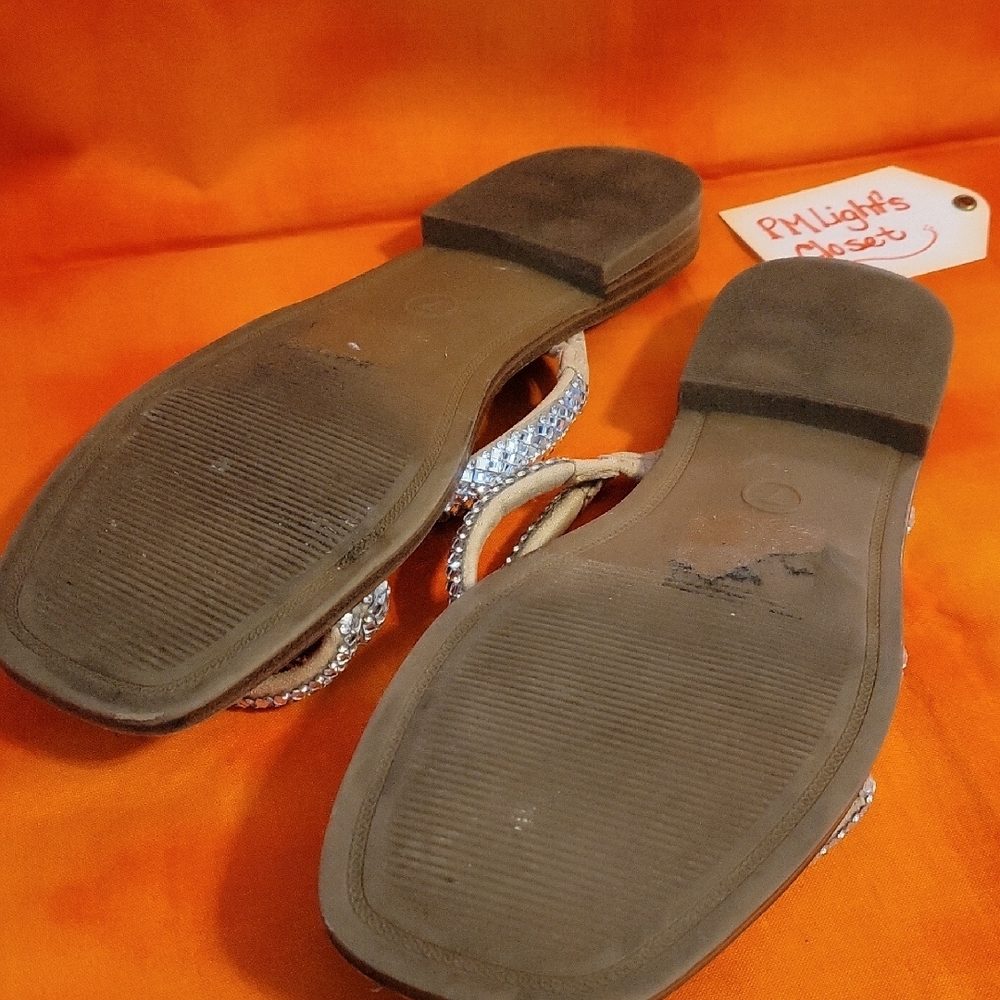 A New Day Silver Crystal-Embellished Sandals 7 - Picture 3 of 3